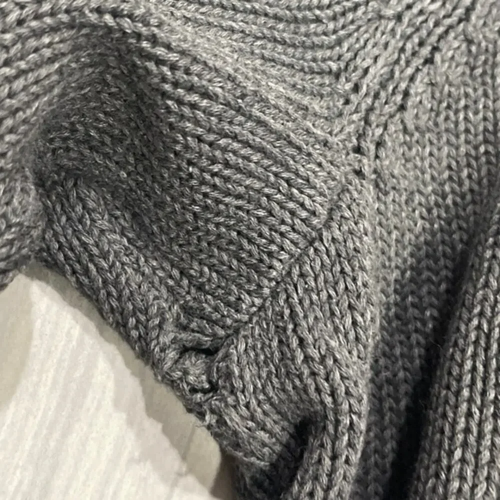 Old Navy Mock Neck Heavy Knit Pullover Sweater Size XL 90s Vintage Streetwear